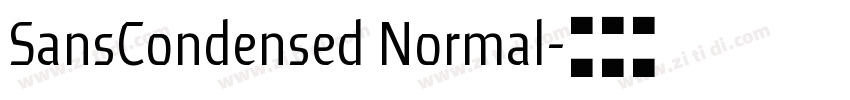 SansCondensed Normal字体转换